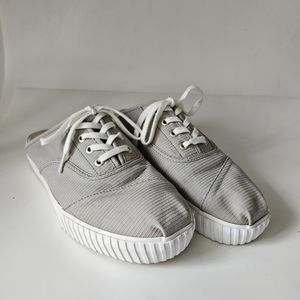 Toms Ladies Cordones Wedge Slipon Laceup Mules Casual Sneaker Shoes Size 9